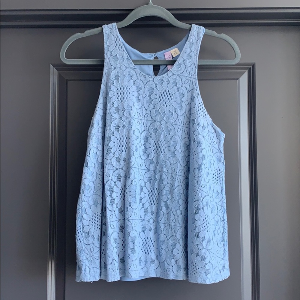 Light Blue Casual Tank